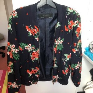 Zara floral jacket
